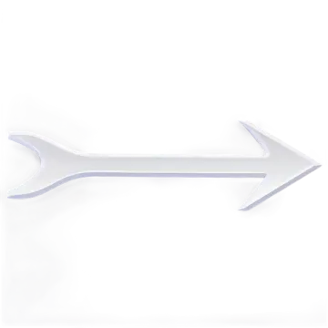 an arrow on a white background