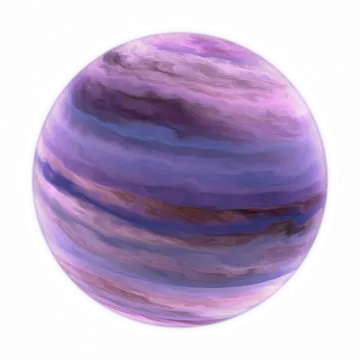 an image of a purple and blue planet