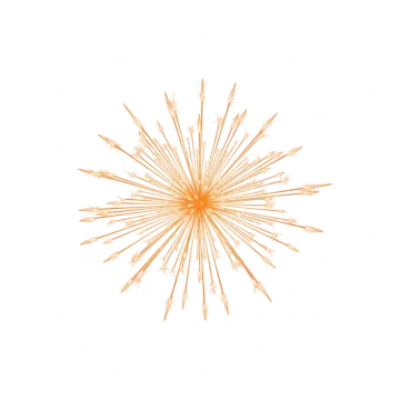a gold star burst on a white background
