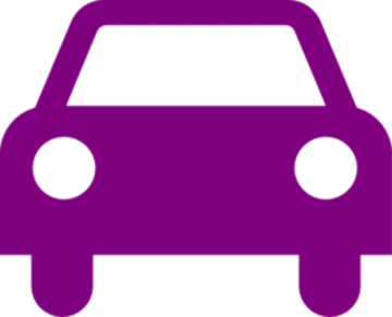 a purple car on a white background