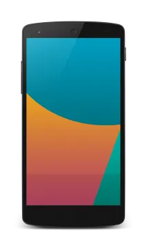 a smartphone with a colorful design on it