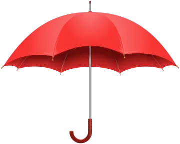 a red umbrella on a white background