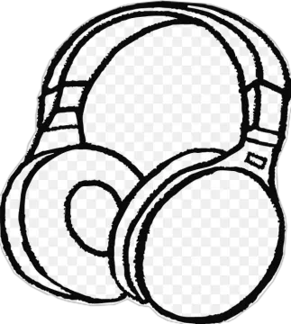 a pair of headphones on a white background