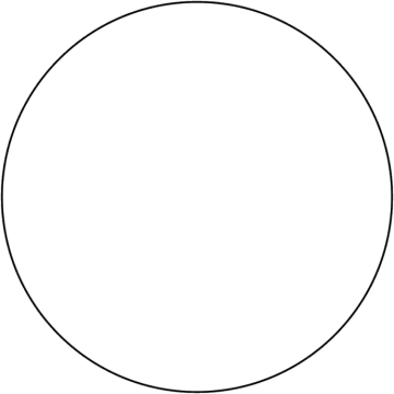 a black and white circle on a white background