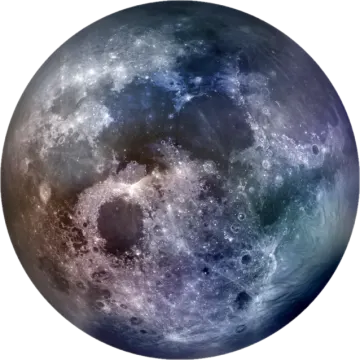 the full moon is shown in this image