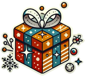 a gift box with a bow on top of it