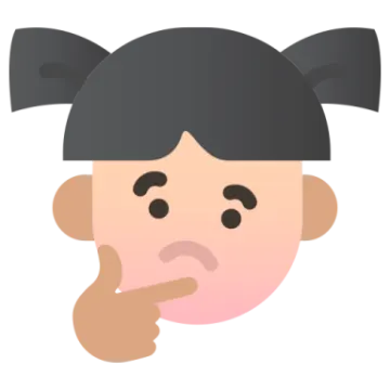 a woman's face with a finger in her mouth