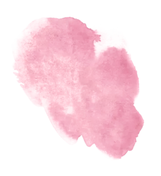 a pink watercolor stain on a white background