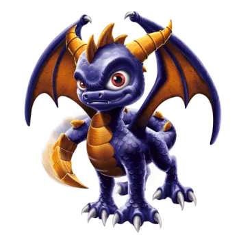 an image of a blue and yellow dragon