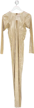 an image of a gold cardigan sweater