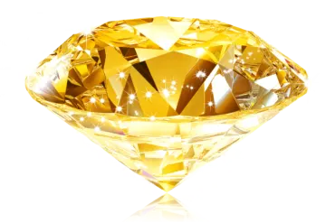 a yellow diamond