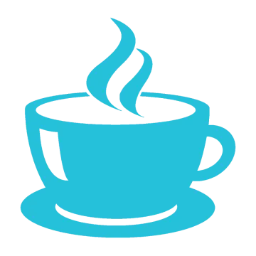 a cup of coffee on a white background