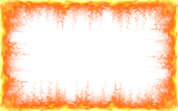 a fire frame on a white background