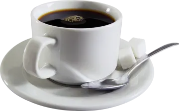 a cup of coffee on a saucer