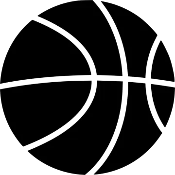 a black and white basketball ball