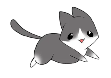 a black and white cat with red eyes