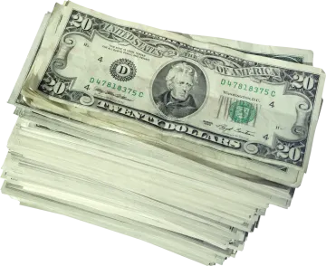 a stack of money sitting on top of each other stacks
