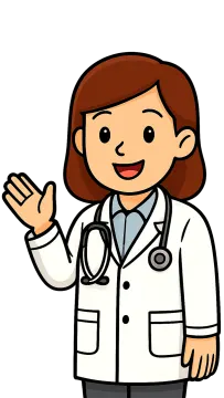 a female doctor in a white lab coat