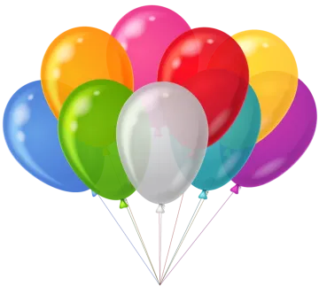 a bunch of balloons