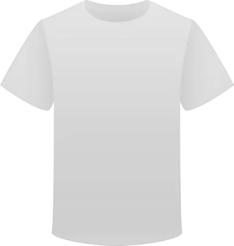 white t - shirt template vector