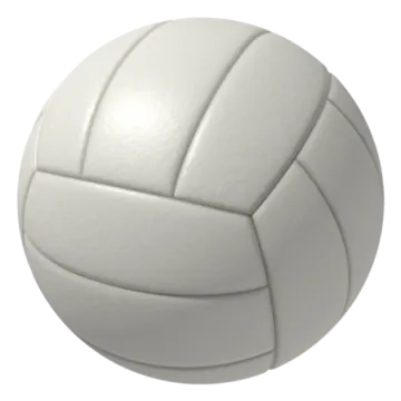 a volleyball ball on a white background