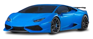 a blue sports car on a white background