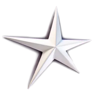 a white paper star