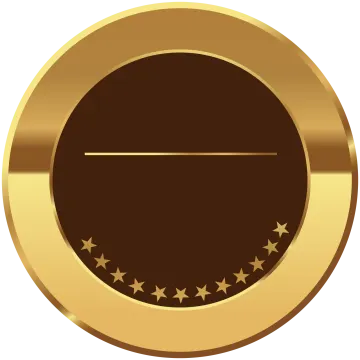 a gold medal with five stars on it