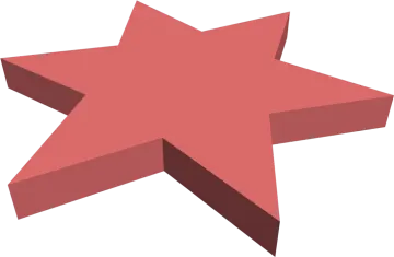 a red star on a white background