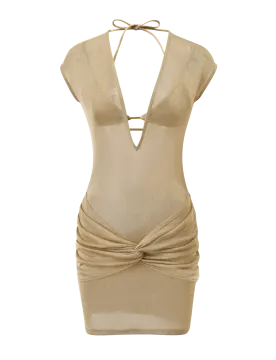 a women's bodysuit with a knot around the back