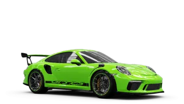 a green porsche sports car