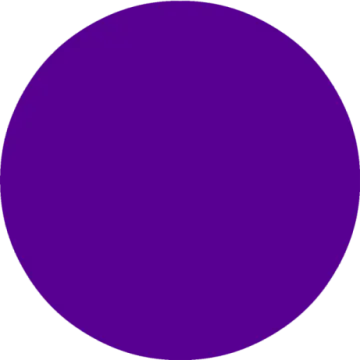 a purple circle on a white background