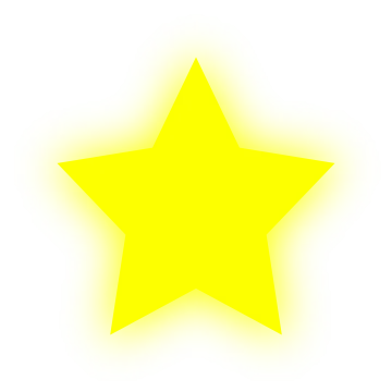 a black star on a white background