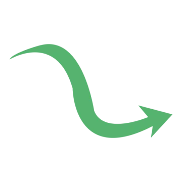 a green arrow pointing up to the right