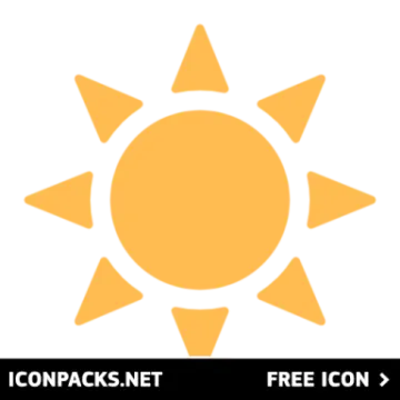 a yellow sun with the words on it