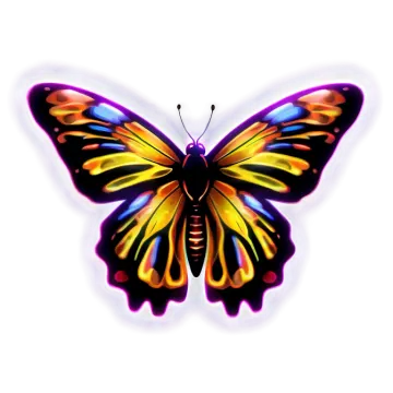 a colorful butterfly on white background