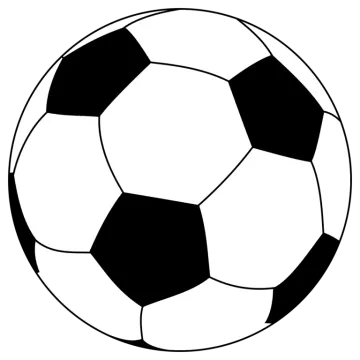 a soccer ball on a white background