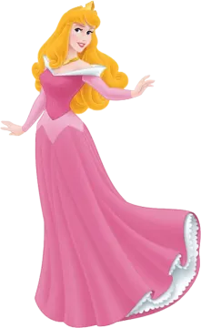 a princess in a pink dress