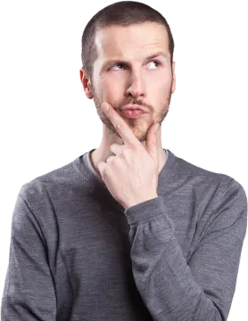 a man with a finger on his mouth
