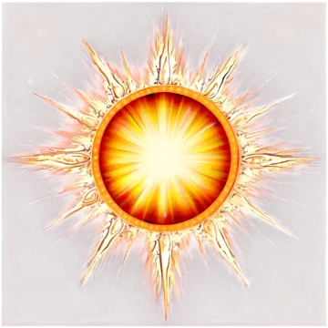 an illustration of a sun burst in the sky