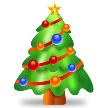a christmas tree with colorful balls on it