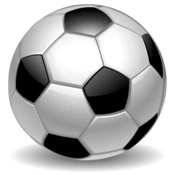 a soccer ball on a white background