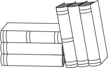 three books on a white background