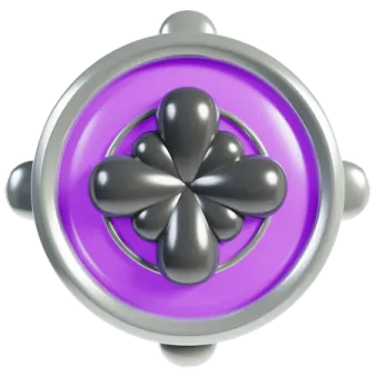 an image of a purple and silver flower