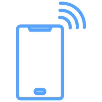 a phone with an antenna on top of it
