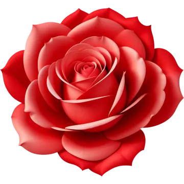 a red rose on a white background
