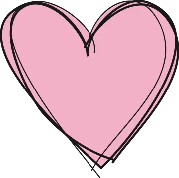 a pink heart