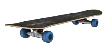 a skateboard on a white background