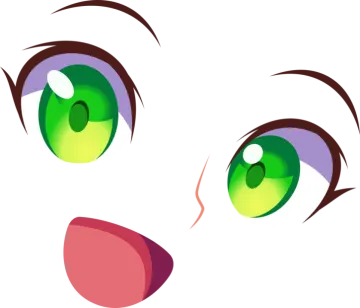 a close up of a face with green eyes
