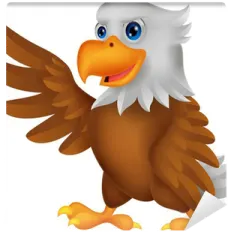 an eagle with its wings spread out